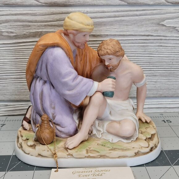 Greatest Stories Ever Told The Good Samaritan Luke 10:33 Figurine 8813 Homco '97 - Picture 2 of 8